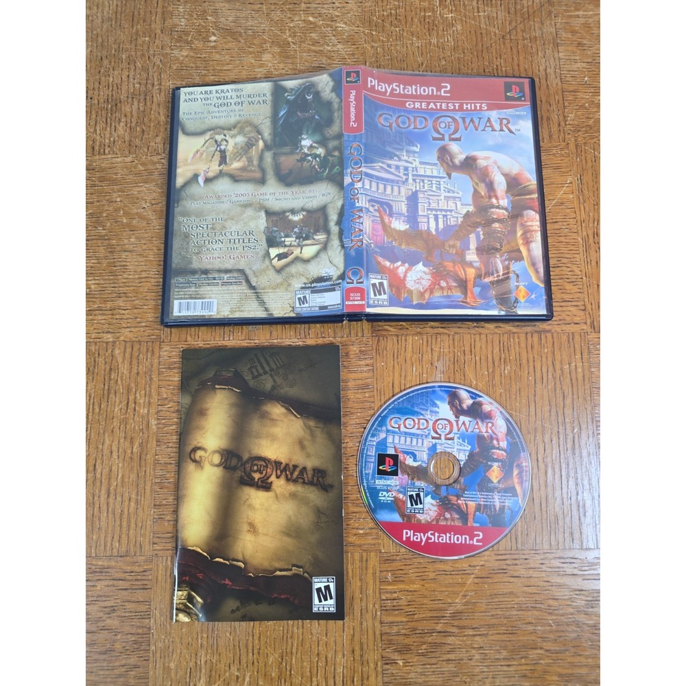 God of War PS2 PlayStation 2 Greatest Hits - Complete CIB - Tested